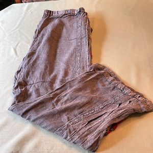 Avani del Amour floral embroidered pants